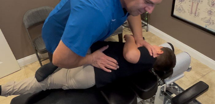 patient receiving drop table technique in Ontario