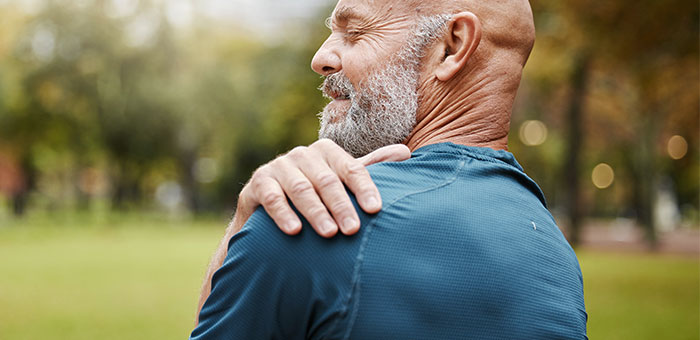 patient needing calcific tendonitis treatment in Ontario