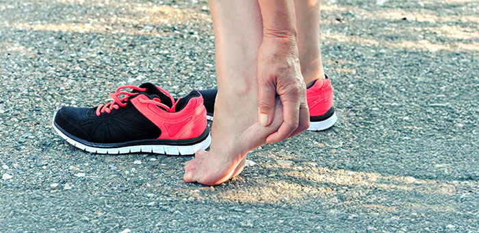 patient needing heel spur treatment in Ontario