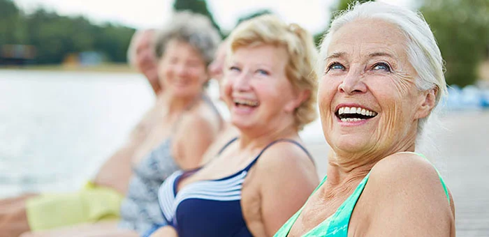 group of senior woman happy and healthy after following lifestyle tips from Ontario chiropractor