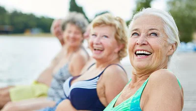 group of senior woman happy and healthy after following lifestyle tips from Ontario chiropractor